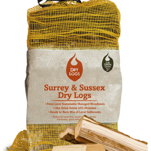 Green Olive Firewood Wood Burner Kiln Dried Logs Net Bag