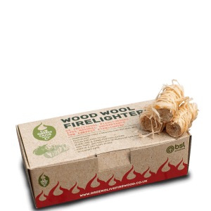 Wood wool firelighters 24 piece box